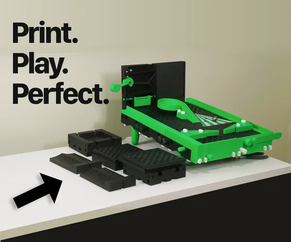 Print. Play. Perfect. The 3D printable Pinball Machine 2.0.